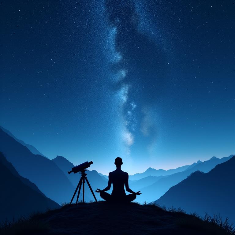 Sternenbeobachtung und Yoga in den Bergen