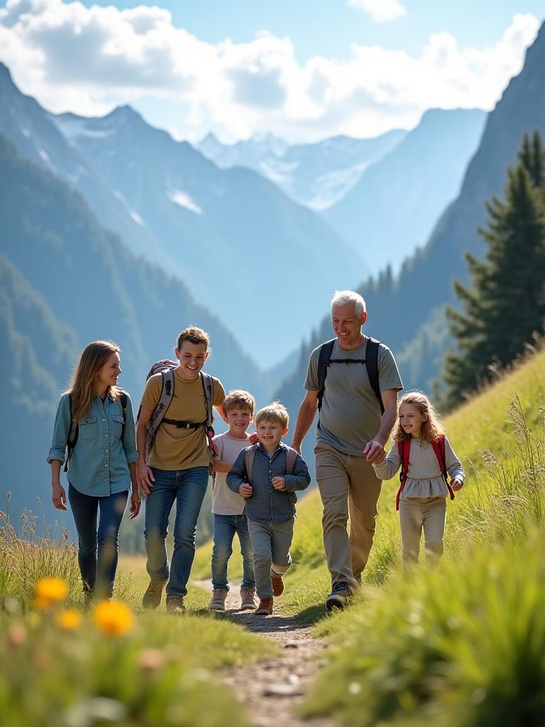 Multi-Generationen Bergabenteuer