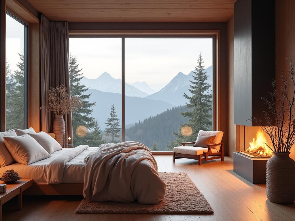 Schlaf-Wellness-Retreat in alpiner Lodge